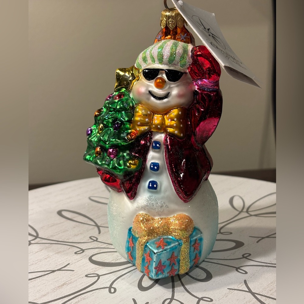 Christopher Radko Snow Cool Snowman Ornament